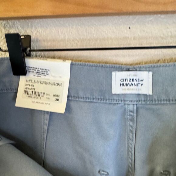 NEW Citizens of Humanity Marcelle Pants Womens 30 Gray Low Slung Cargo Barrel - Picture 6 of 15